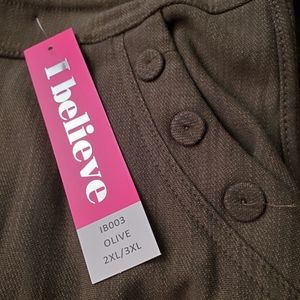 Olive green jeggings